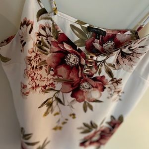 Beautiful Floral Print Adjustable Strap Tank